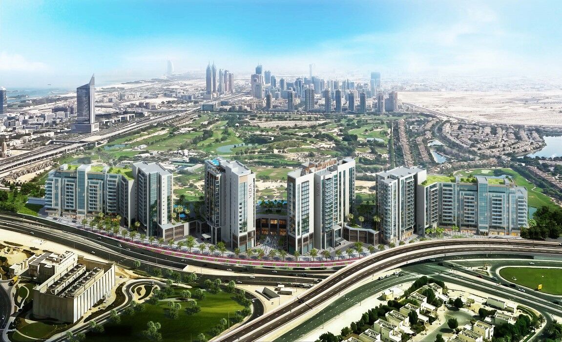 Hotel Vida Emirates Hills Dubai Exterior foto